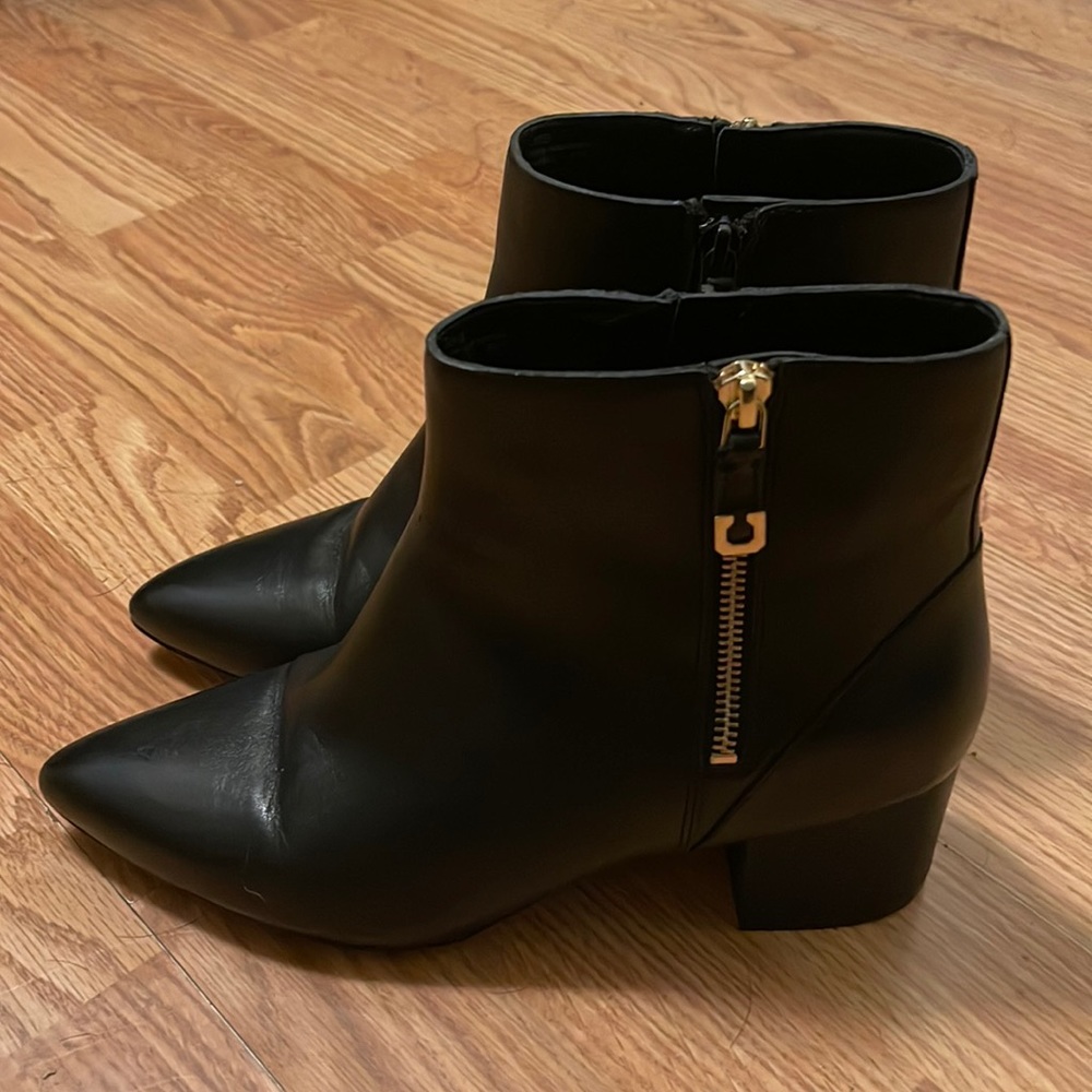 Cole Haan Black Leather Booties